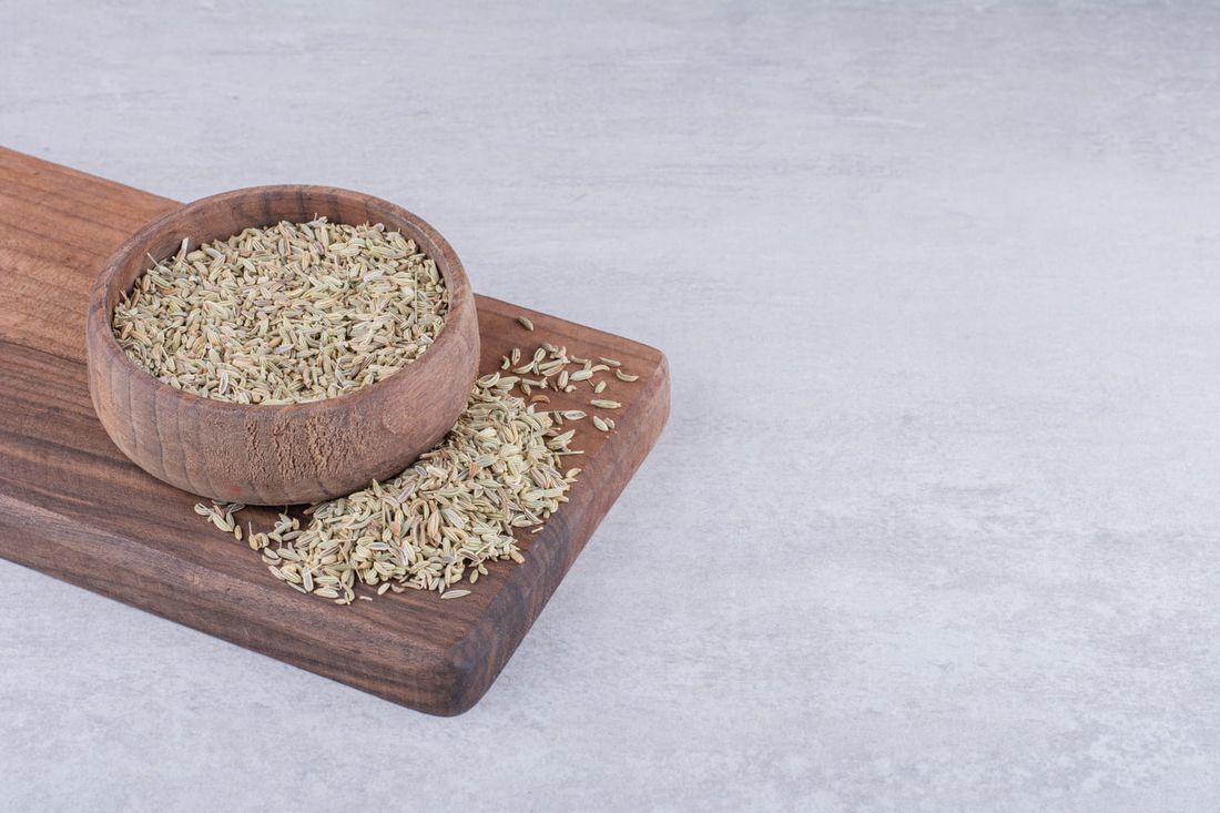 Afghan shahzeera in a wooden bowl